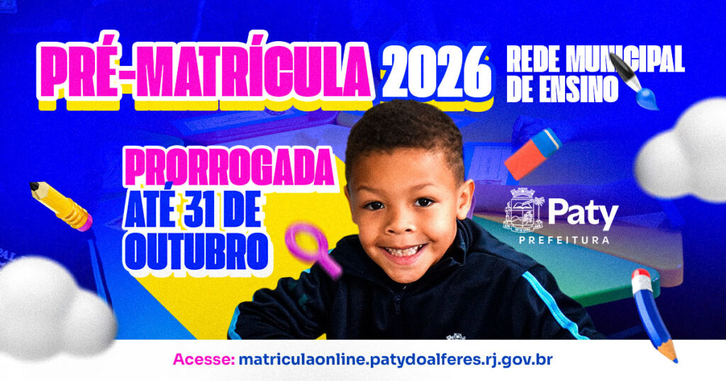 PRÉ-MATRÍCULA 2026 ABERTA